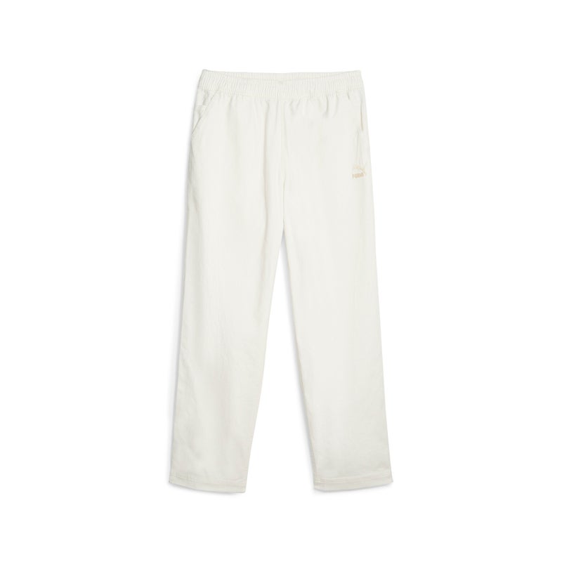PUMA BETTER CLASSICS Mens White Woven Sweatpants - Image 1